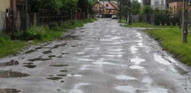 Ulica Kleeberga z nową nawierzchnią