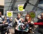 Medialna szopka pod szpitalem