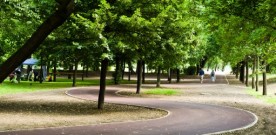 Na rolkach przez park
