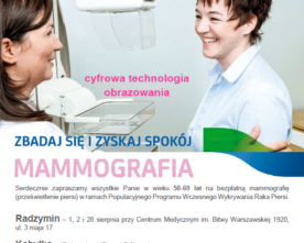 Masz 50-69 lat? Zrobiłaś już mammografię?