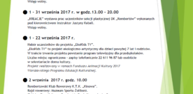 Co? Gdzie? Kiedy? – Wrzesień 2017