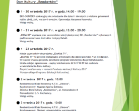 Co? Gdzie? Kiedy? – Wrzesień 2017