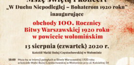 Koncert Inaugurujący obchody Bitwy Warszawskiej 1920 roku