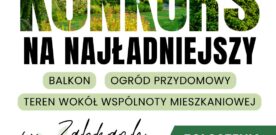 Konkurs na najpiękniejszy balkon i ogród kwiatowy